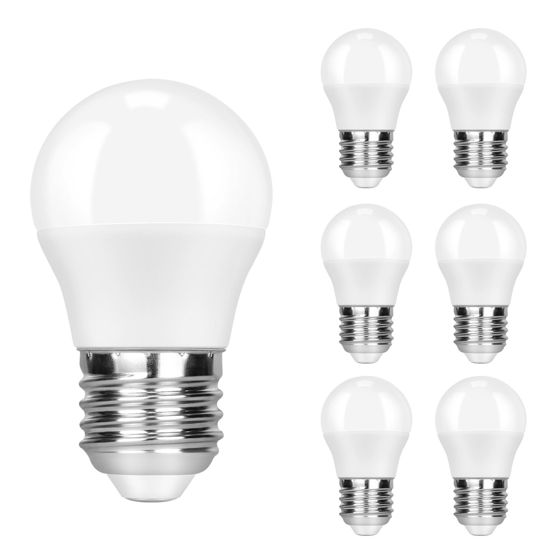 NETTLIFE 6 st E27 LED-lampor, varmvita - 5 W, 3000 K, varmvit glödlampa, lågenergilampa, flimmerfri