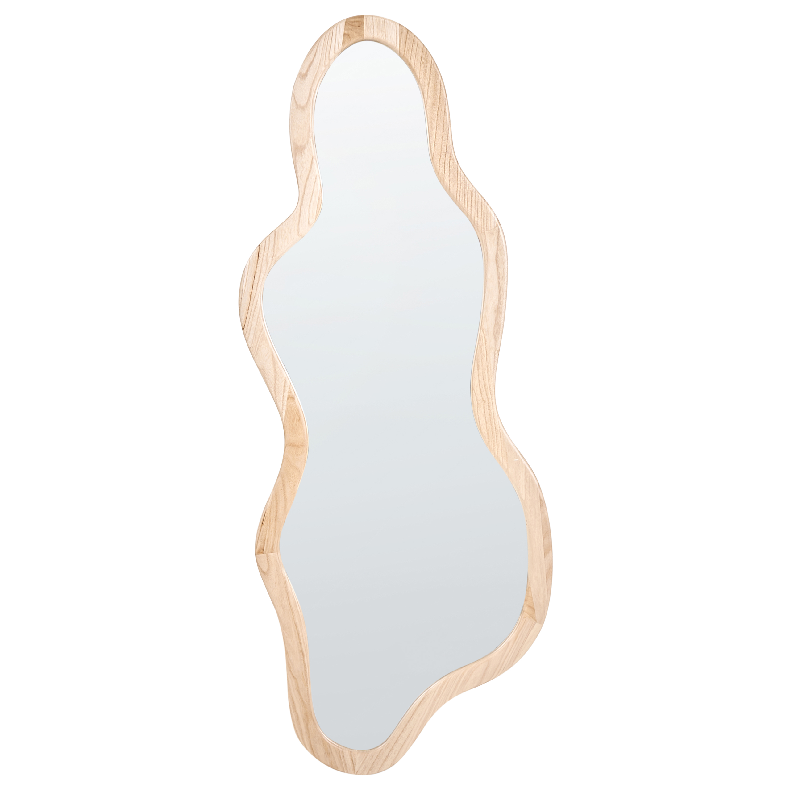 Väggspegel MONTVALEN 59 cm 150 cm Kejsarträ Ljusbrun