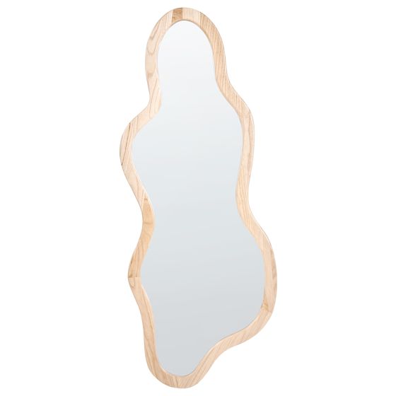 Väggspegel MONTVALEN 59 cm 150 cm Kejsarträ Ljusbrun