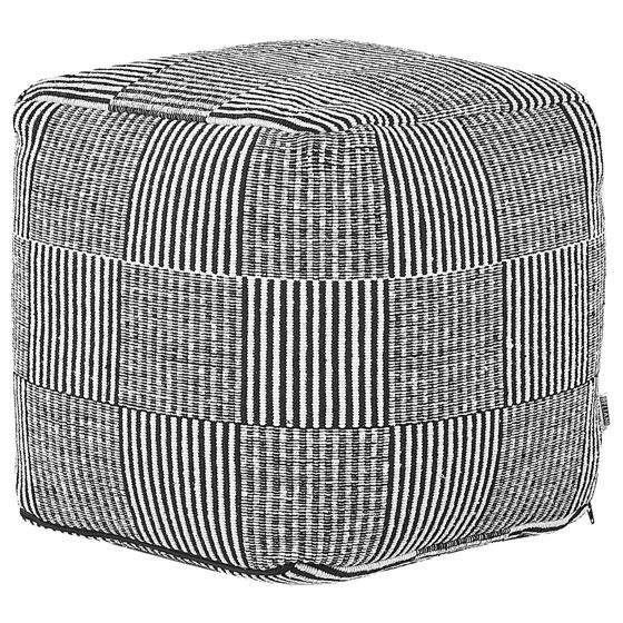 Sittpuff PANDRAN Bomull Svart/ Vit