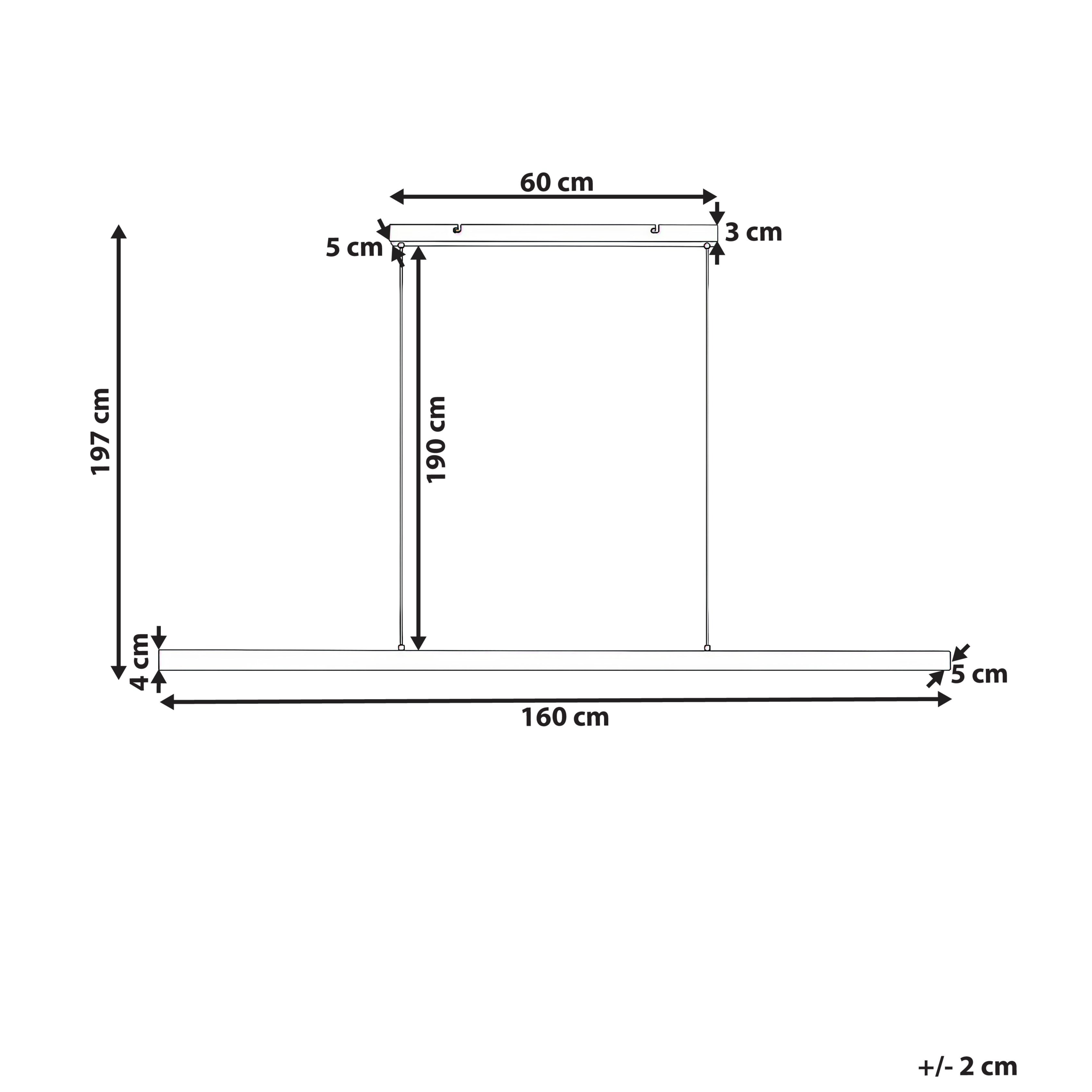 LED-pendellampa BADDANA Metall Silver