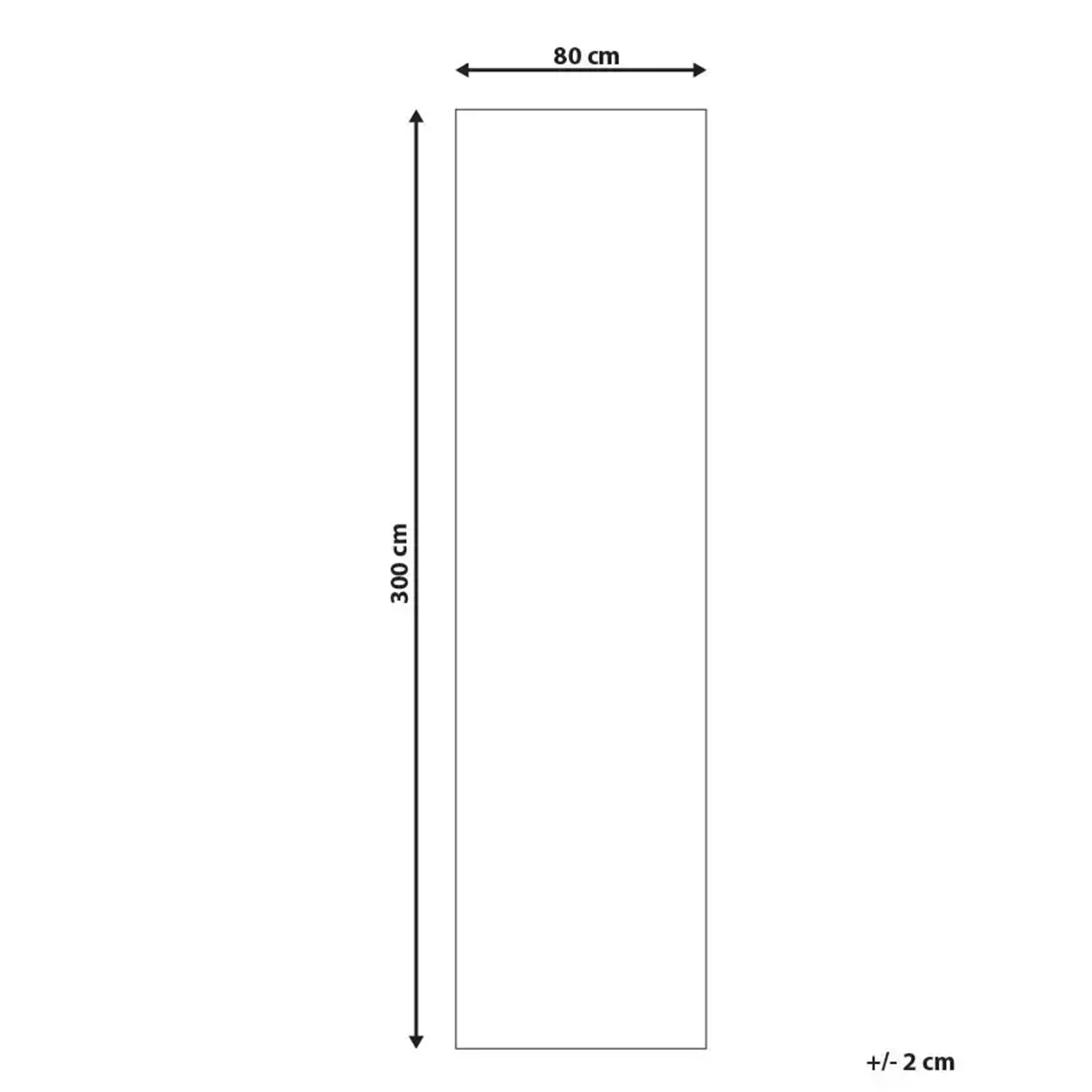 Matta BORAH Off-White 80 x 300 cm