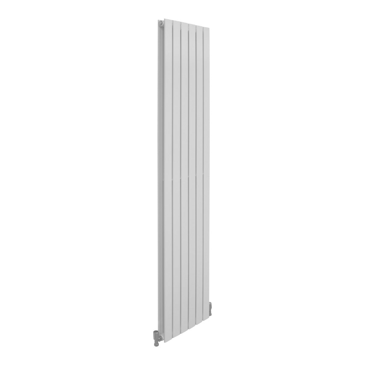 Designradiatorer för platta element, blankvita, 1800 mm x 420 mm