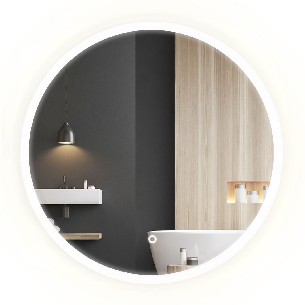 REA spegel LED FFJ 90 90cm Grå 2x90x90cm
