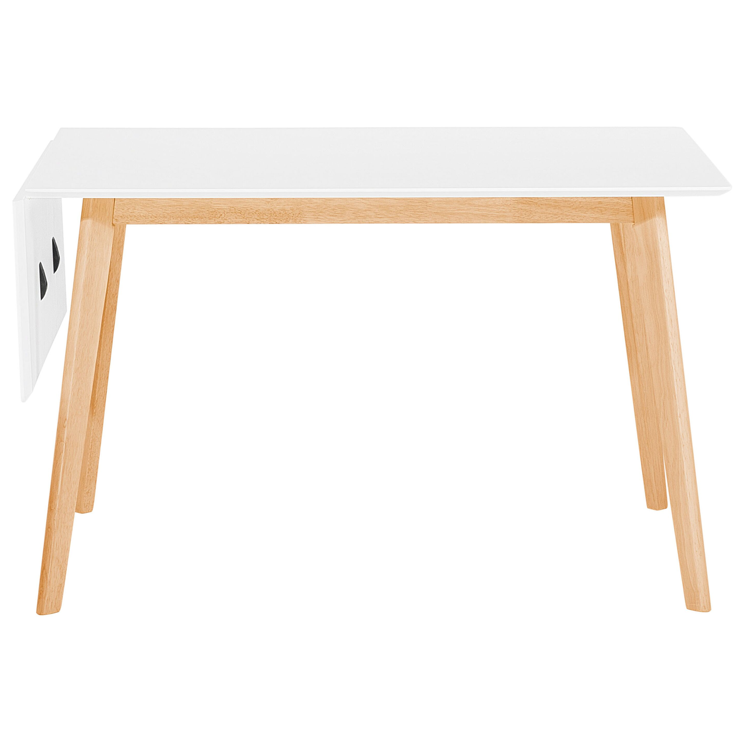 Förlängningsbart matbord MEDIO Vit 120/155 cm 80 cm