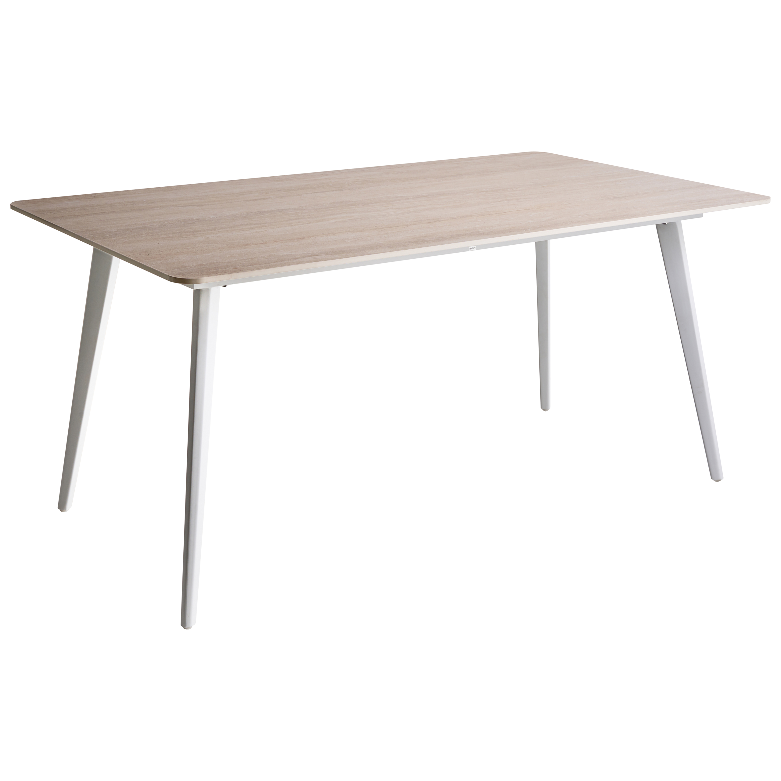 Trädgårdsmatbord RODALLO 160 cm 90 cm Sten Travertin-effekt