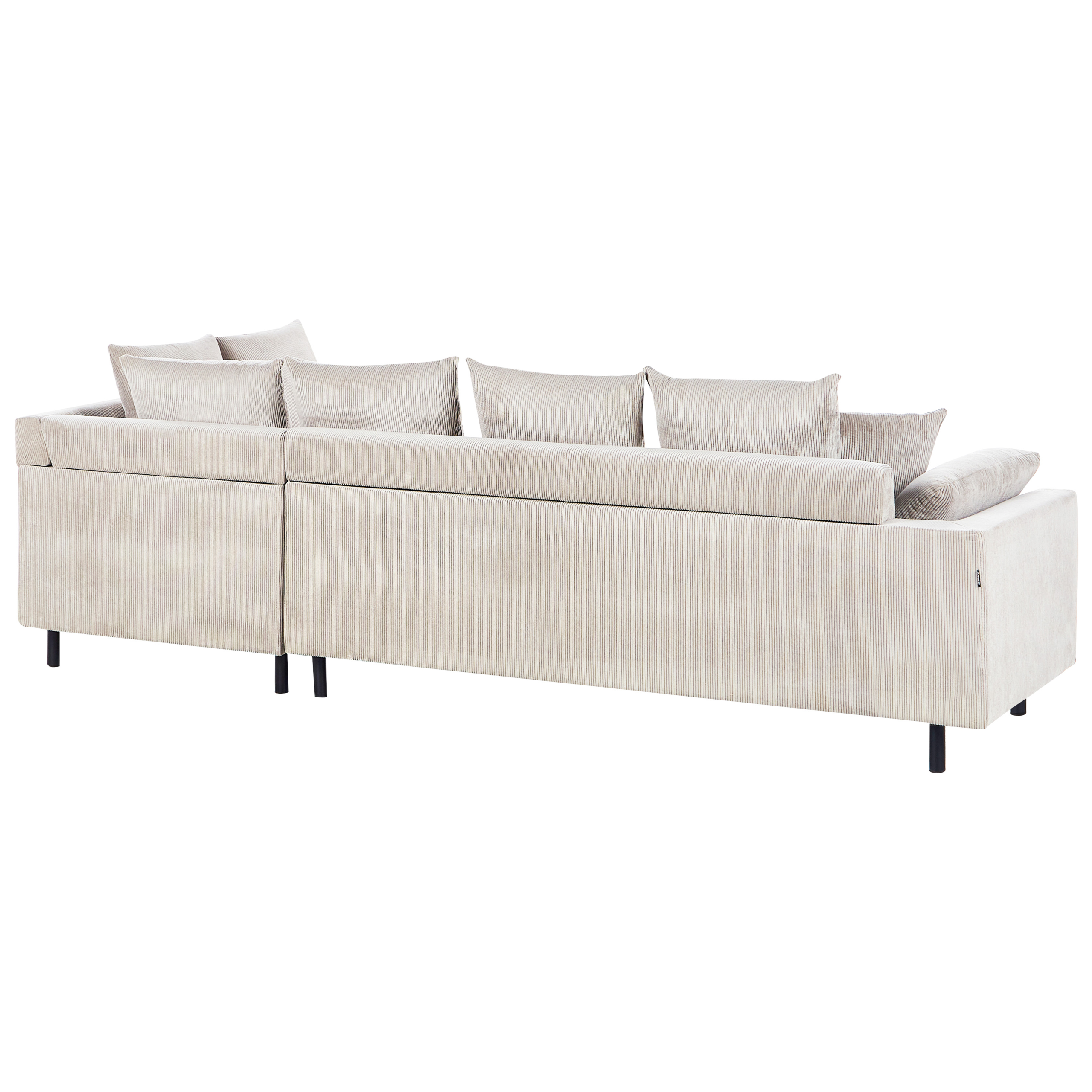 Hörnsoffa 4-sits LUNNER Manchester Beige Vänstervänd