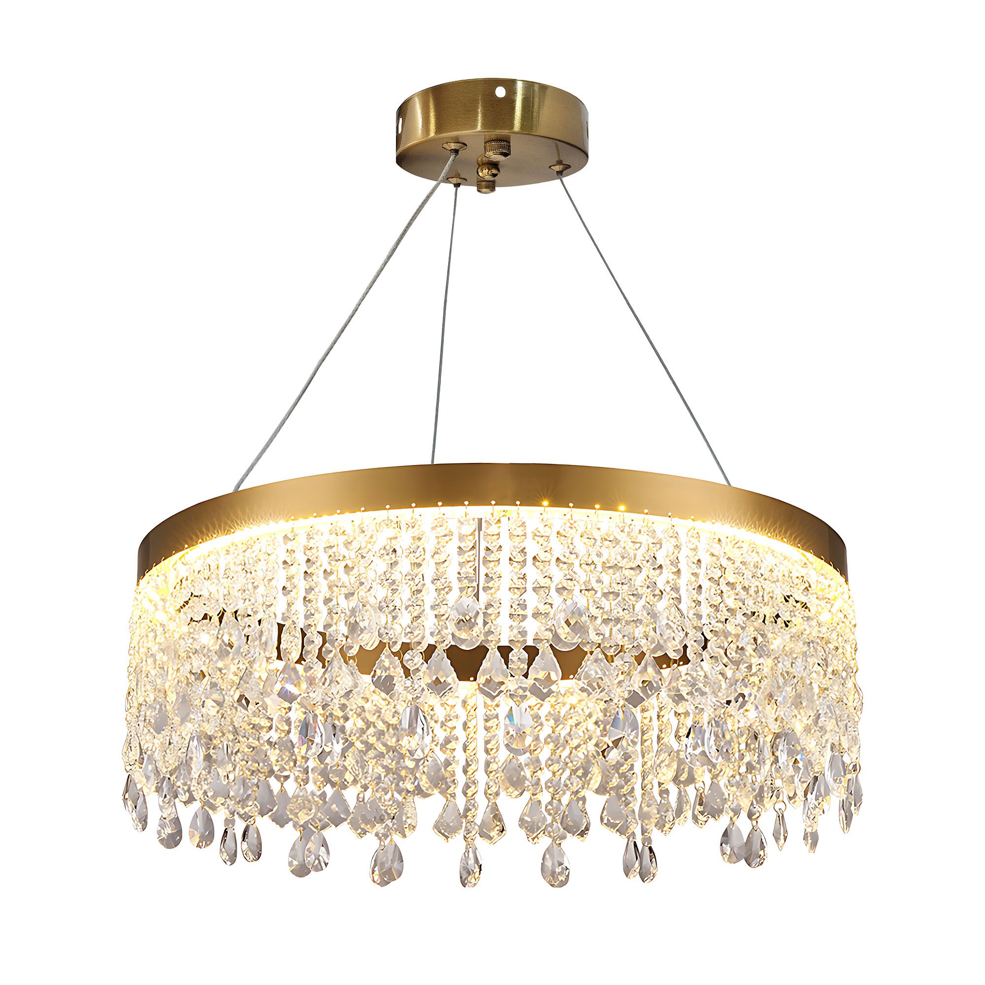 TOOLIGHT hängande taklampa APP1731-1CP 60cm LED Guld 60x60x100cm