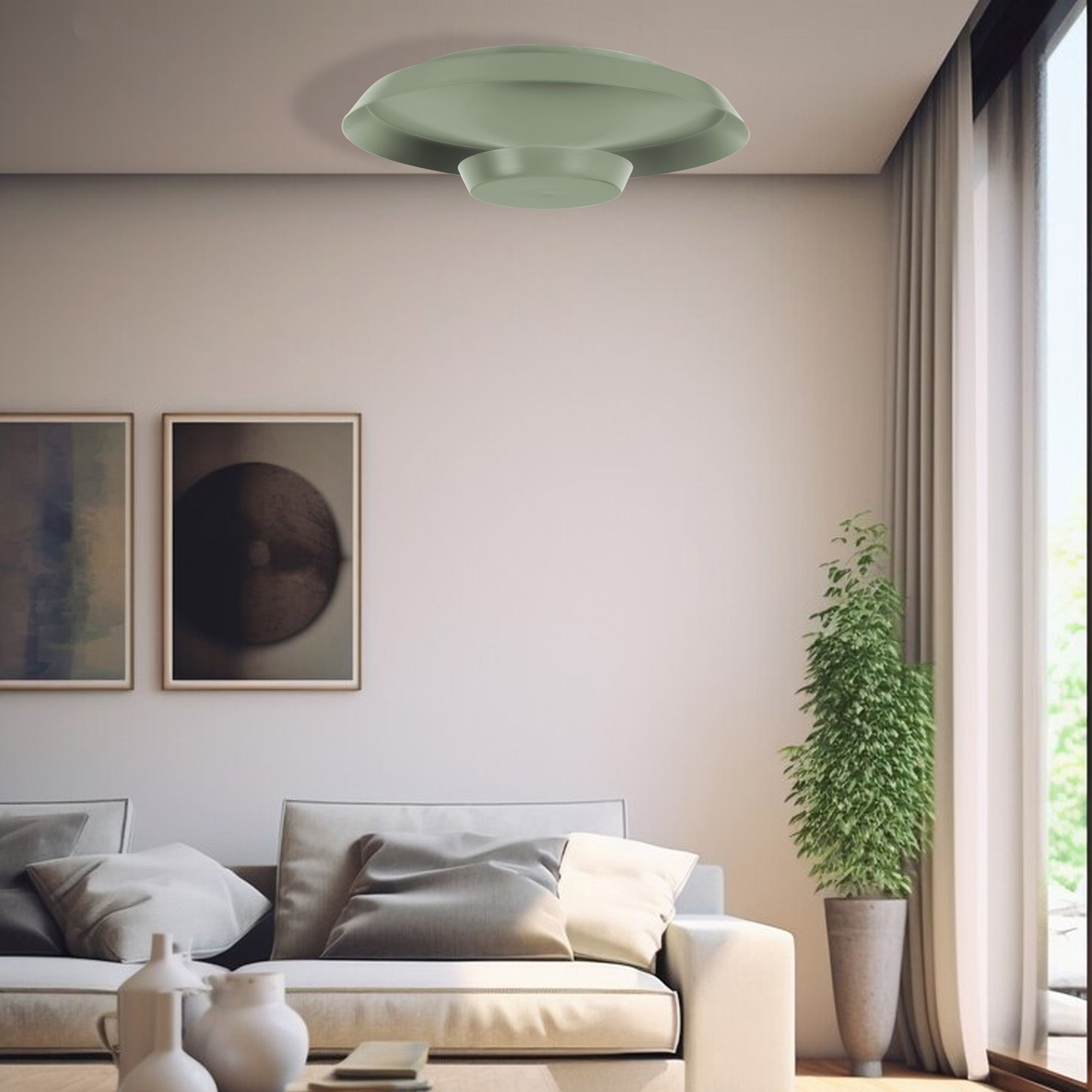 TOOLIGHT taklampa LED APP1460 40CM Grön 40x40x40cm