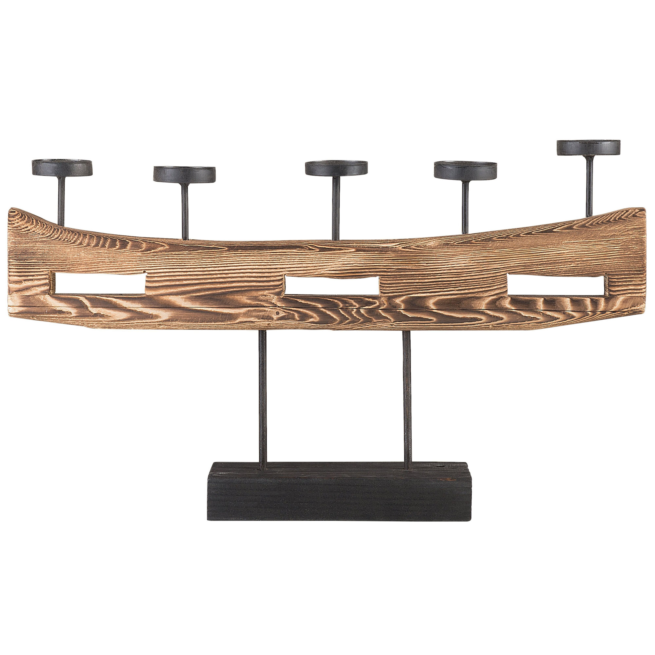 Ljusstake GUATEMALA 36 cm Furu Brun