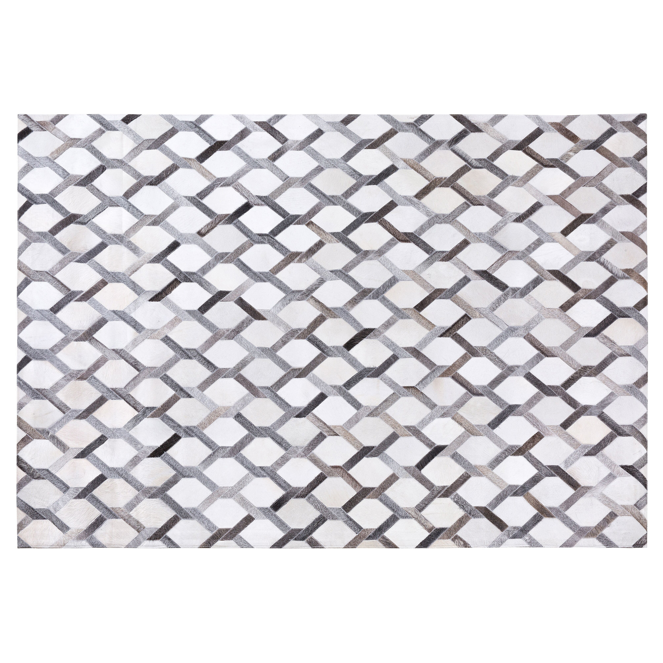 Matta AYDIN Grå 140 x 200 cm Läder