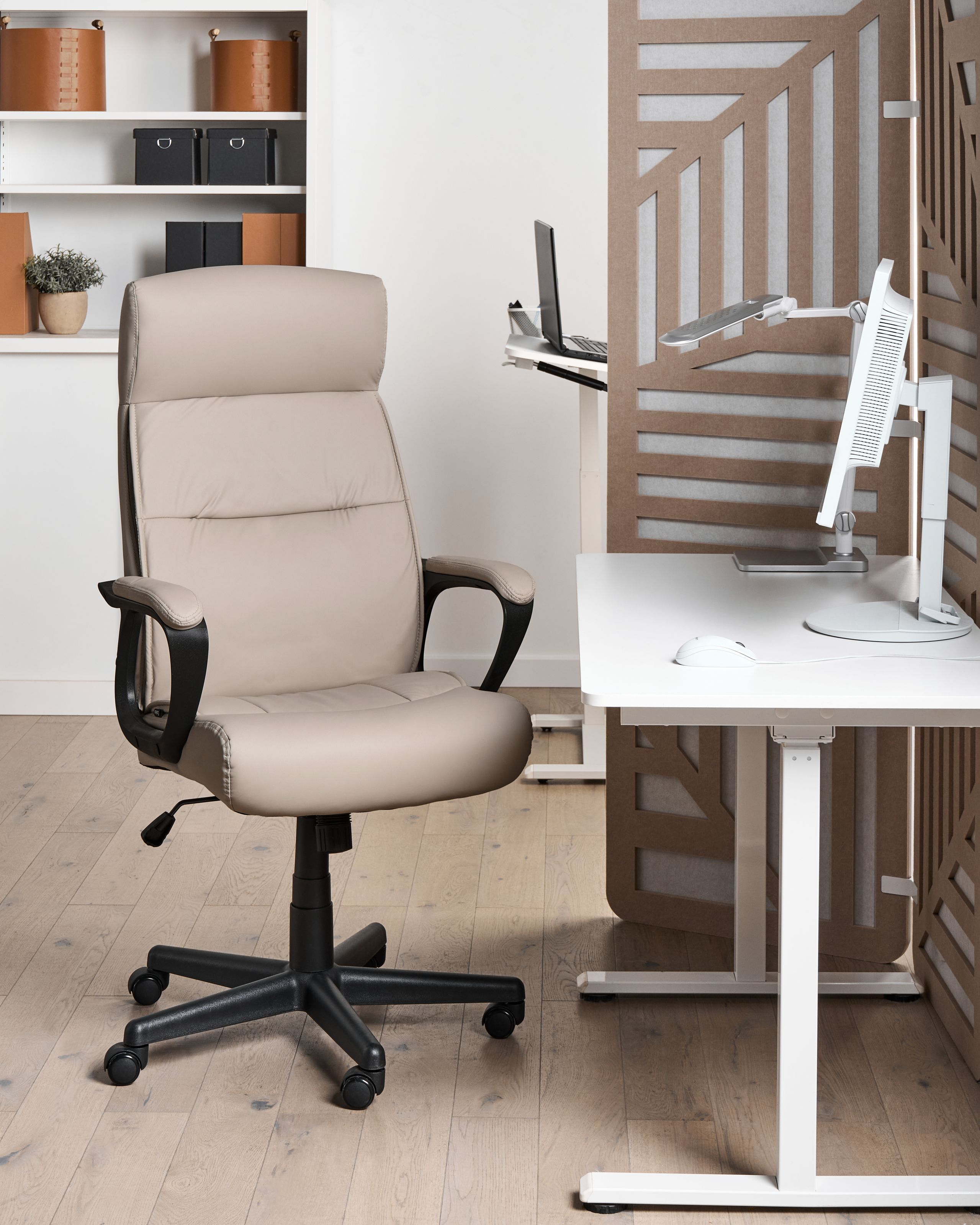Kontorsfåtölj GURU Konstläder Beige