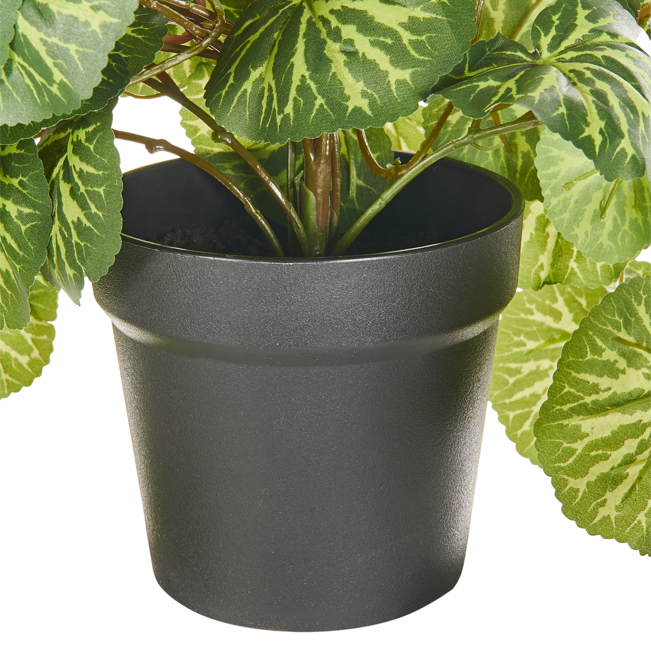 Konstgjord ampelväxt STRAWBERRY BEGONIA 37 cm Grön