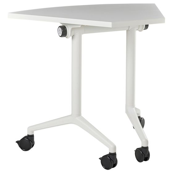 Hopfällbar hörnskrivbordsmodul CAVI 90 cm 64 cm Vit