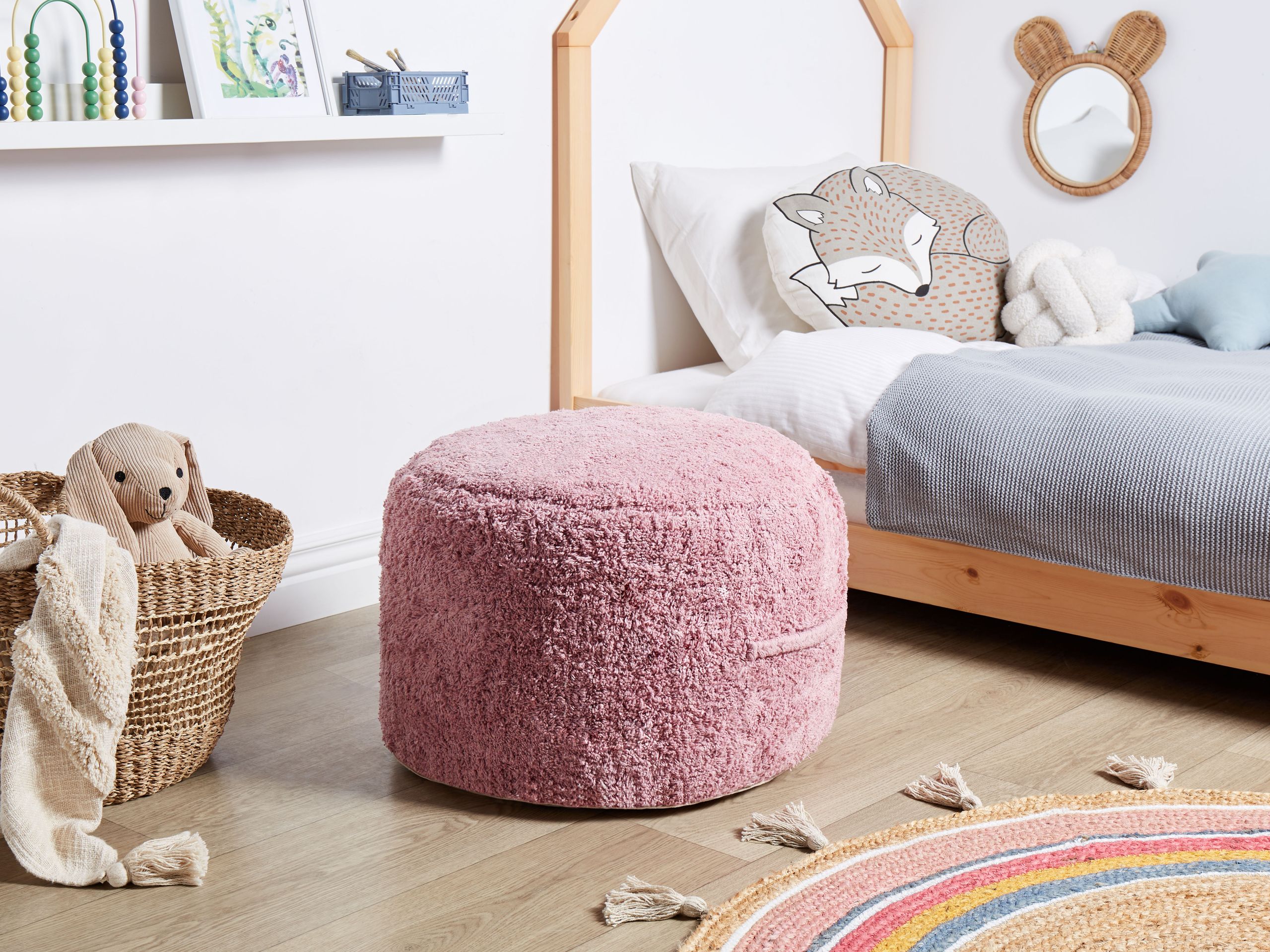 Sittpuff KANDHKOT Bomull Rosa
