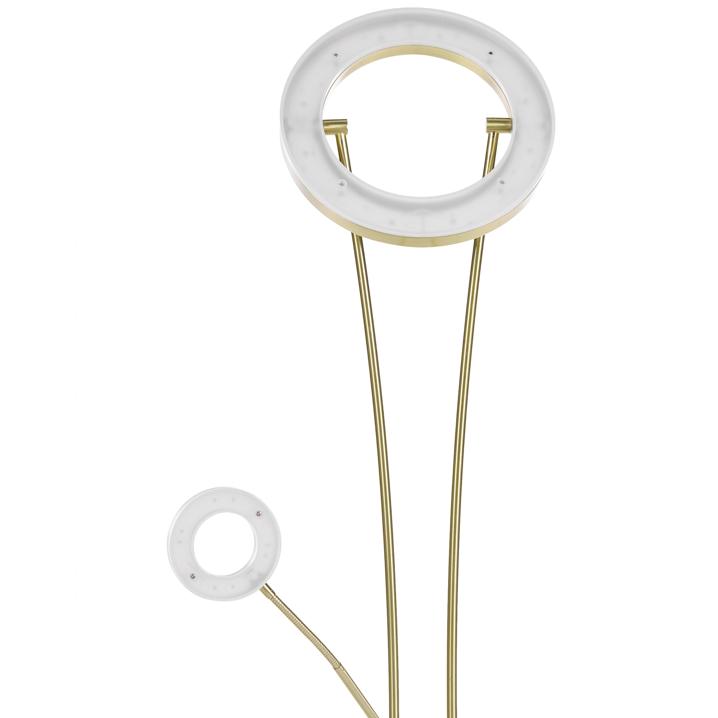 LED-golvlampa KENNET  med dimmer Metall Mässing