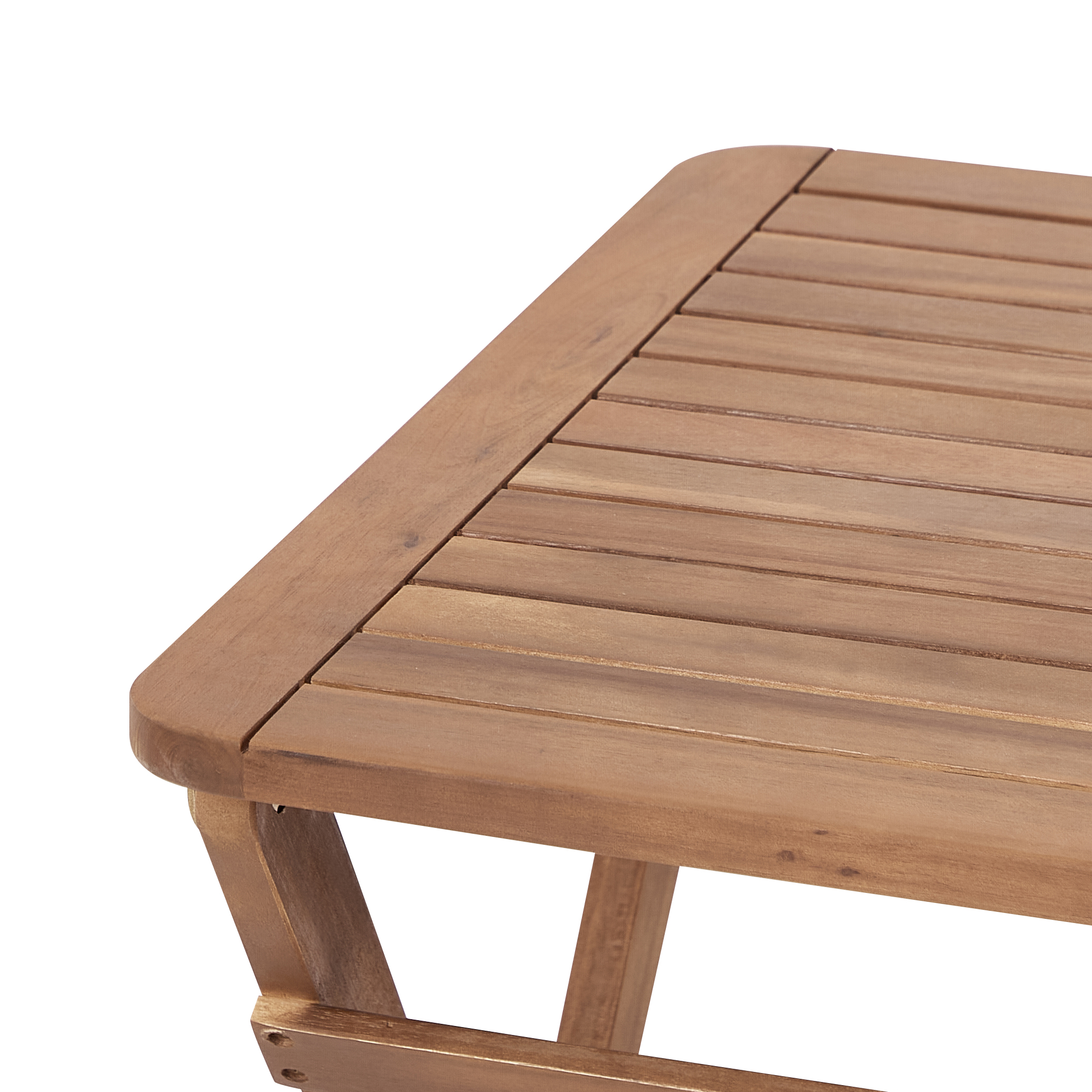 Sidobord för trädgården PARAGGI 60 cm 60 cm Certifierat akaciaträ Brun
