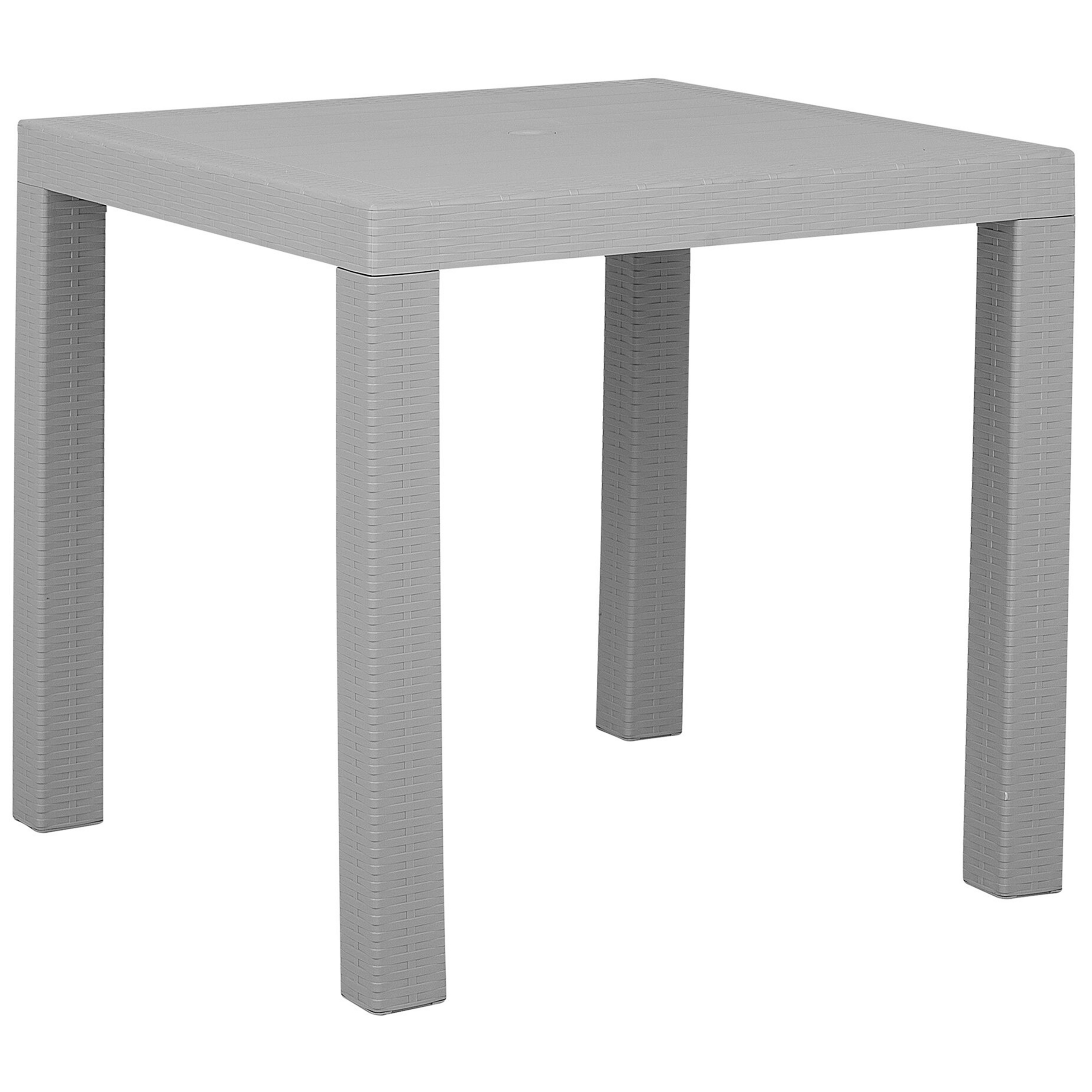 Trädgårdsmatbord FOSSANO 80 cm 80 cm Ljusgrå