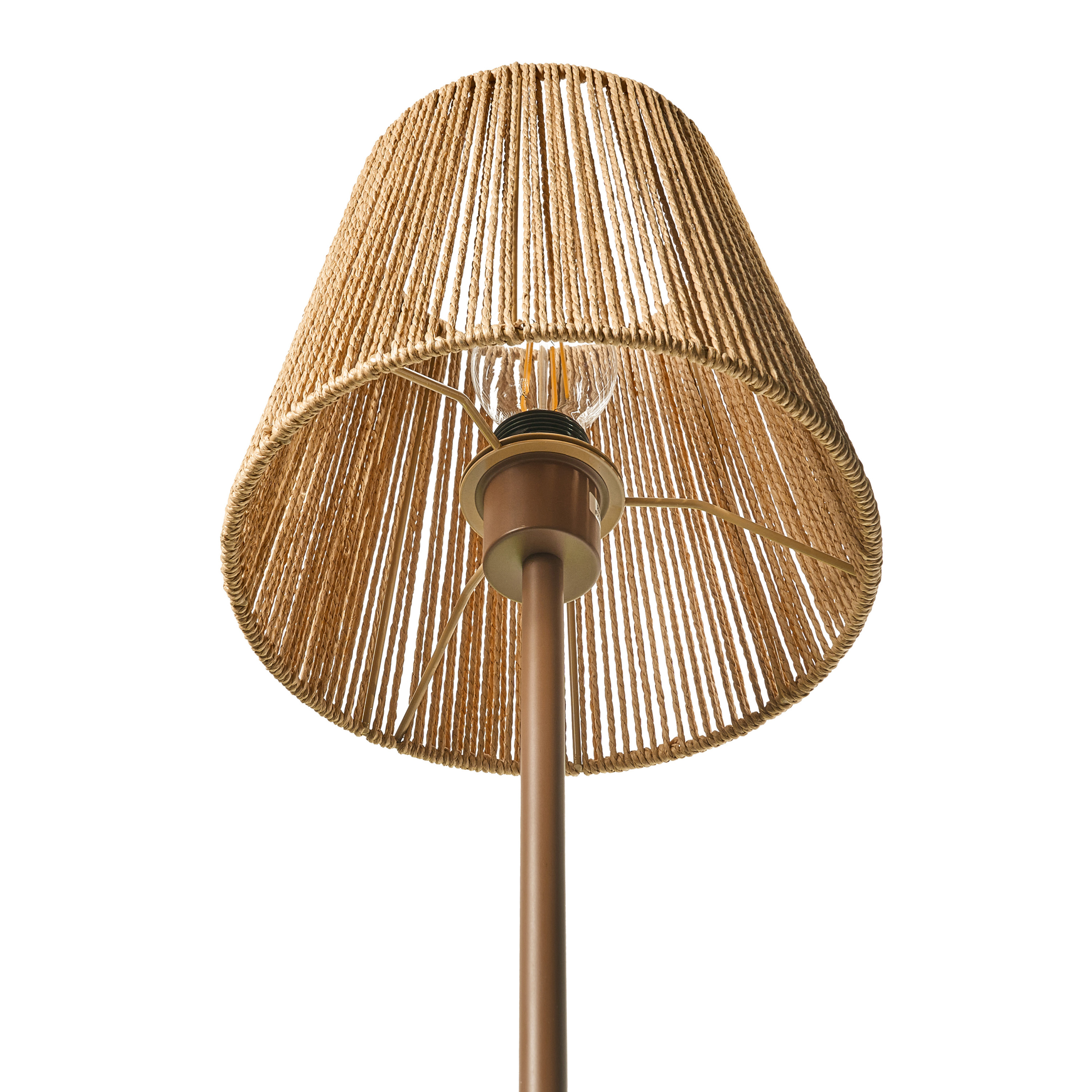 Golvlampa HANGER Metall Brun