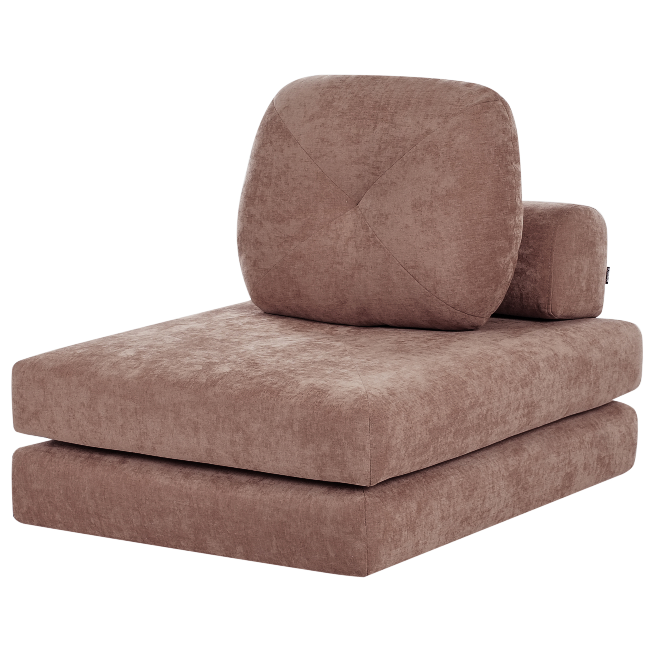 Enkel bäddsoffa OLDEN Chenille Brun