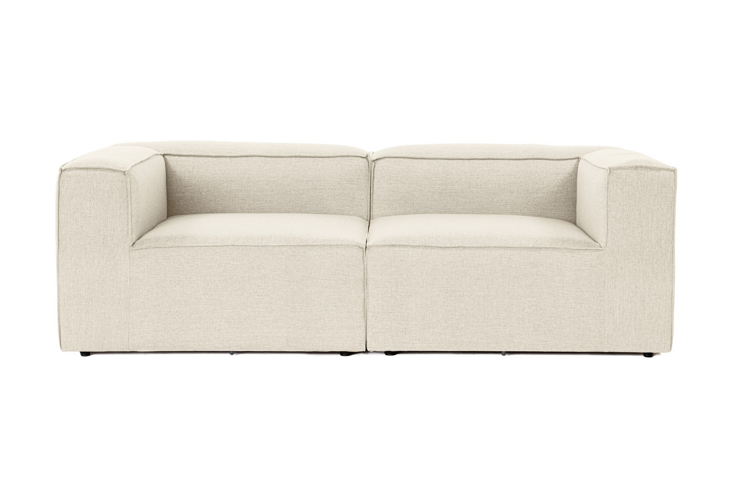 Norda Design 2-sitssoffa, 100 % linne, ram i häggbok, 214 x 105 x 66 cm | Bekväm och stilfull design