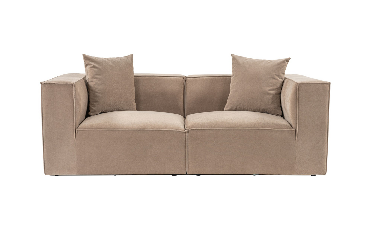 Norda Design 2-sitssoffa, stomme i 100% hornbeam, 100% linne, 32 DNS-skum, 190x95x65 cm | Stilren & bekväm