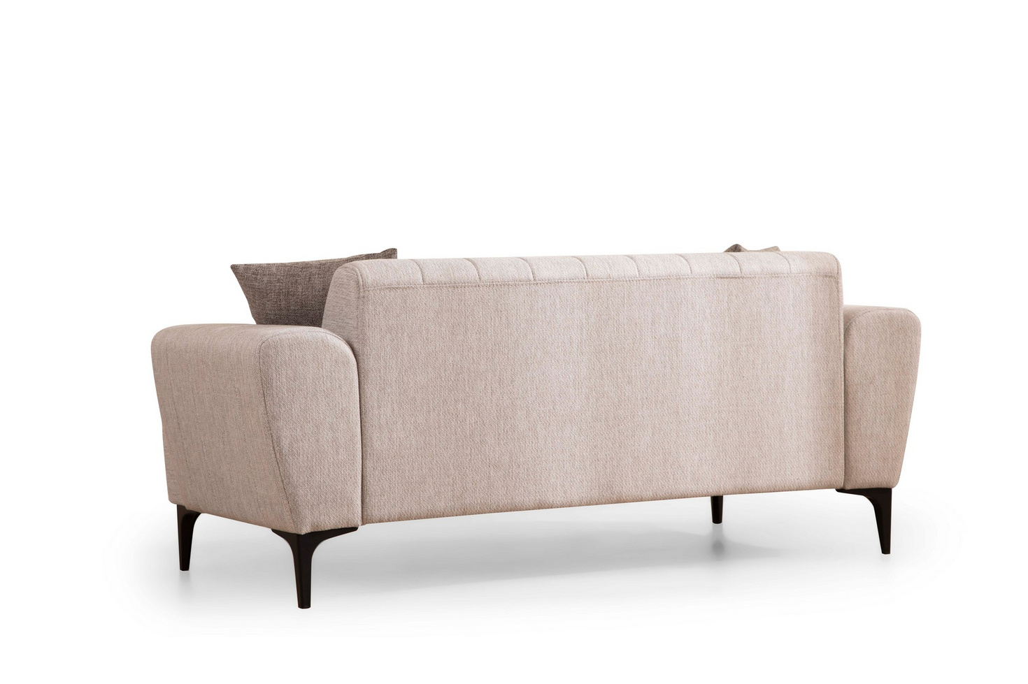 Norda Design Stilig 2-sitssoffa, 180 cm | Ram i bokträ, mjukt polyestertyg, lättskött | Modern komfort