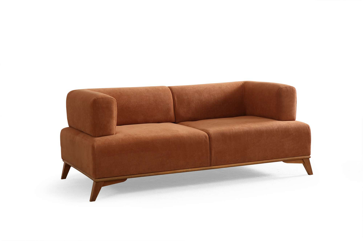 Norda Design Stilig 2-sitssoffa, 180 cm | Ram i trä och spånskiva, 100% polyester, kemtvättbart tyg