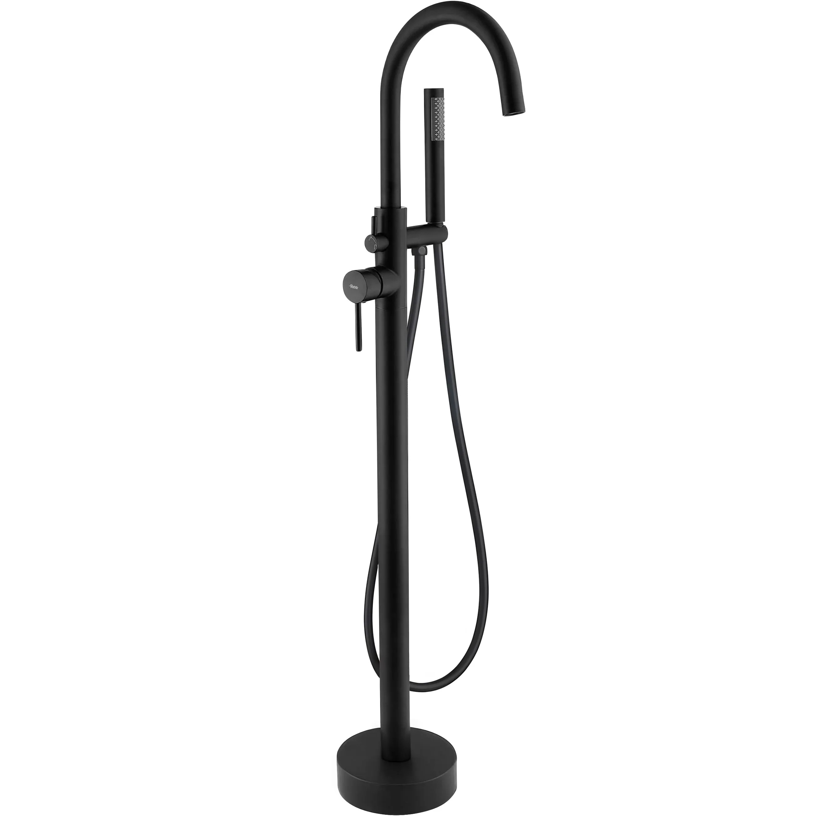 REA Badkarsblandare LUNGO Svart, 26x15x110,5cm