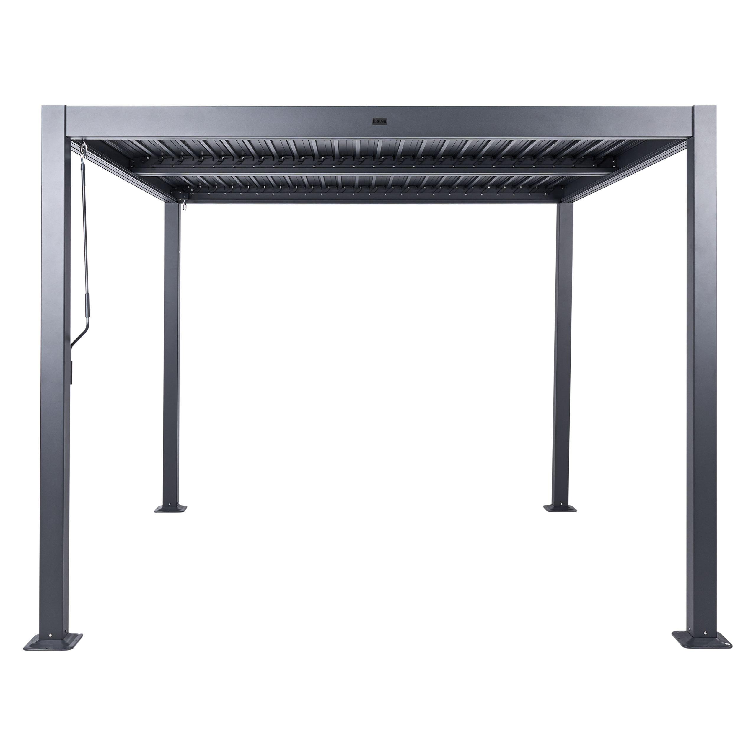 Paviljong FORNOLI 296 cm 296 cm Metall Svart