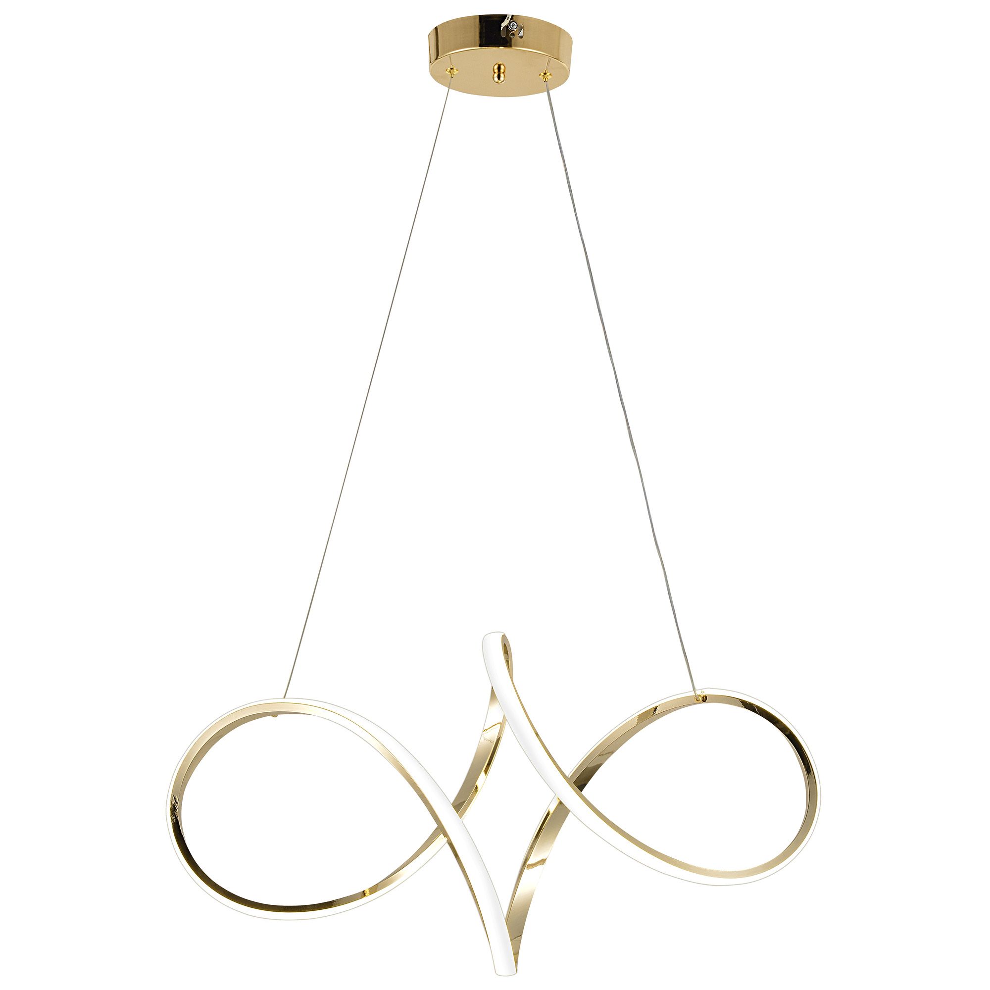 TOOLIGHT hängande taklampa LED G081-1CP Guld 60x60x40cm