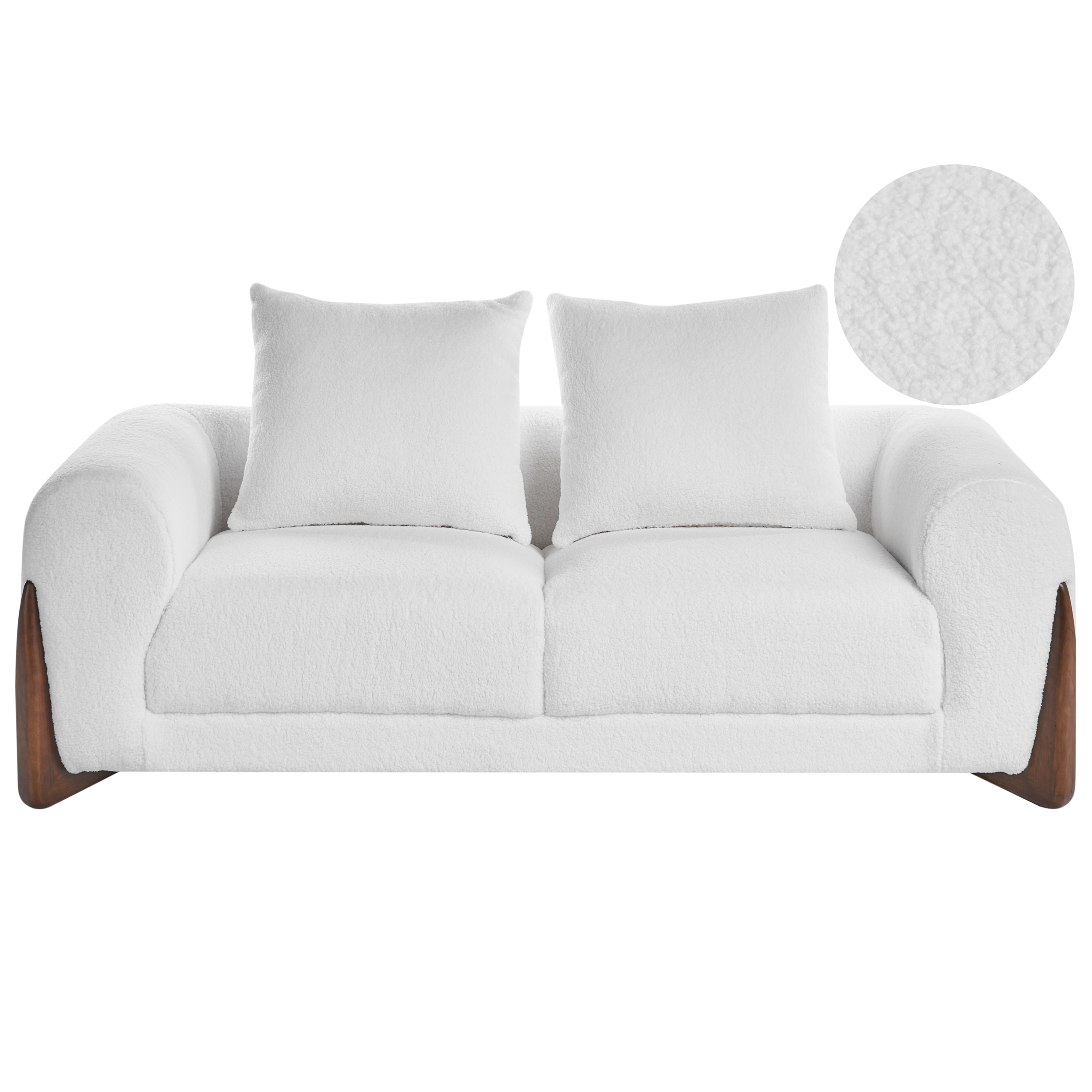 Soffa 2-sits VINLIDEN Bouclé Vit