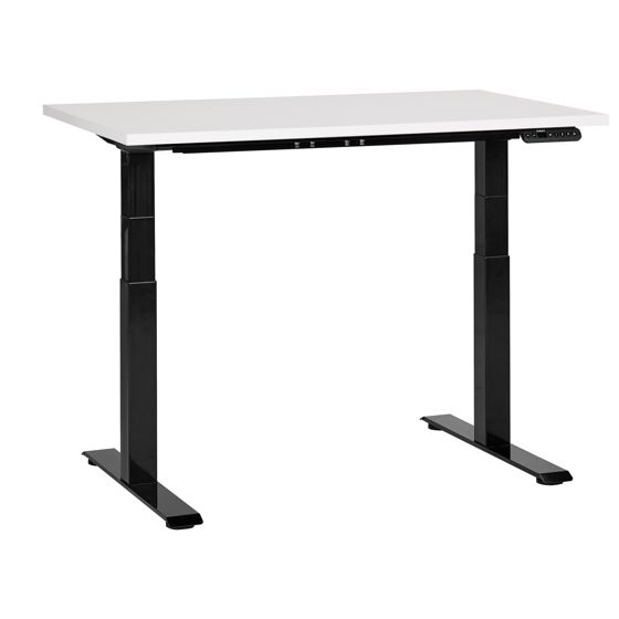 Elektriskt höj- och sänkbart skrivbord DESTINES 120 cm 72 cm Vit/ Svart