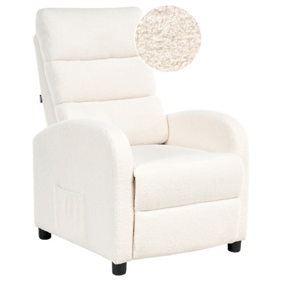 Reclinerfåtölj OTUS Bouclé Off-White