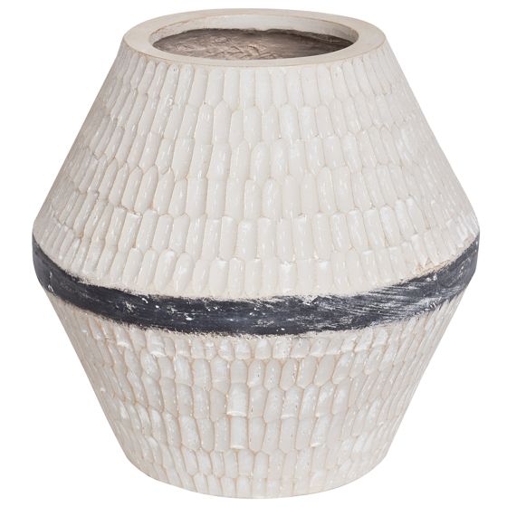 Blomvas ARUNCUS 30 cm Keramik Beige