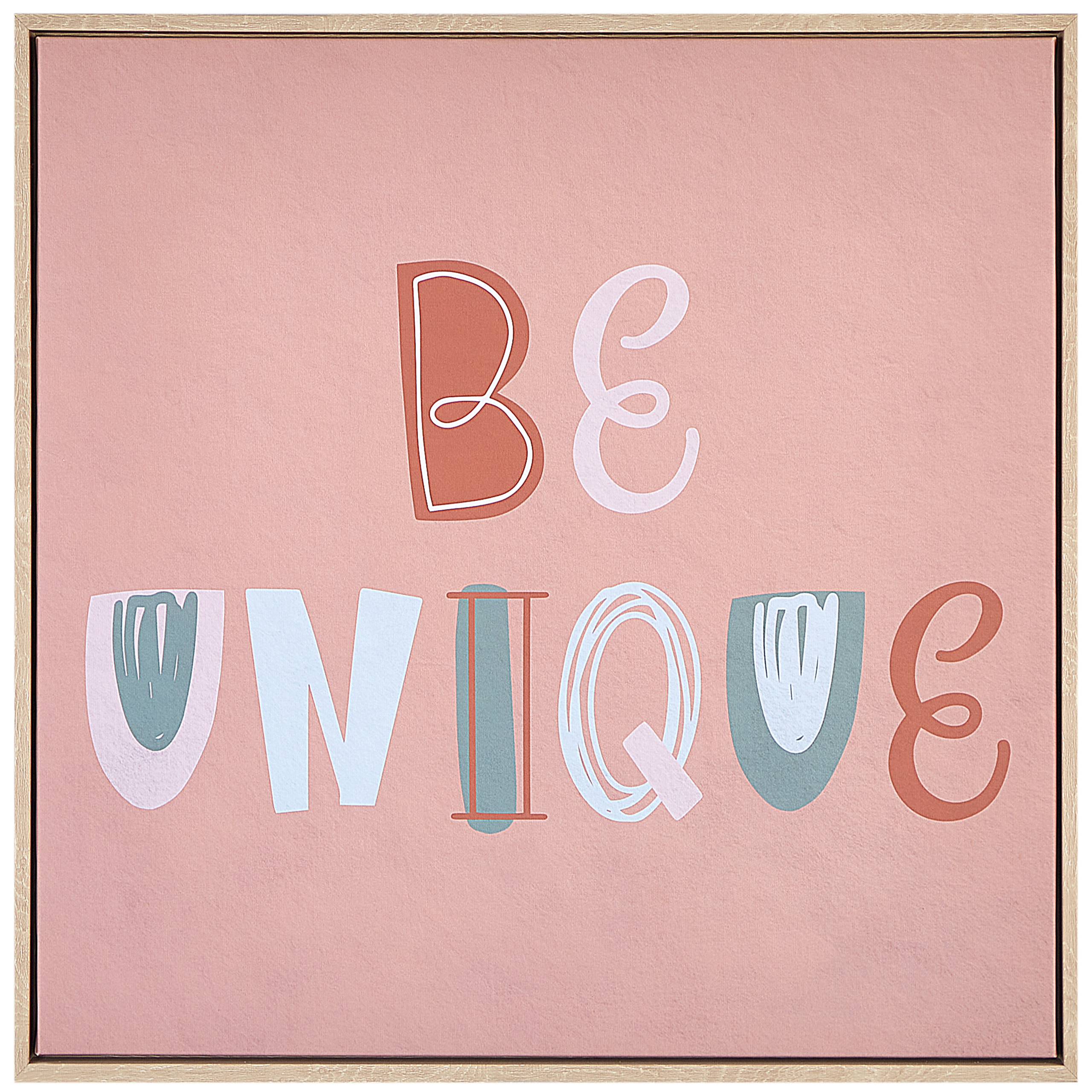 Tavla TAURISANO 63 x 63 cm Barnmotiv Rosa