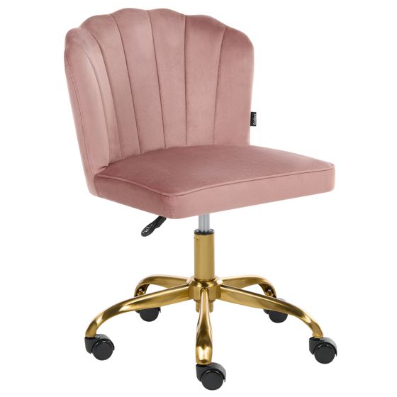 Skrivbordsstol VALTICELLO Sammet Rosa