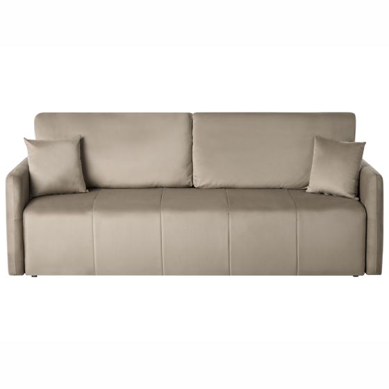 Bäddsoffa 3-sits EGGE Sammet Taupe