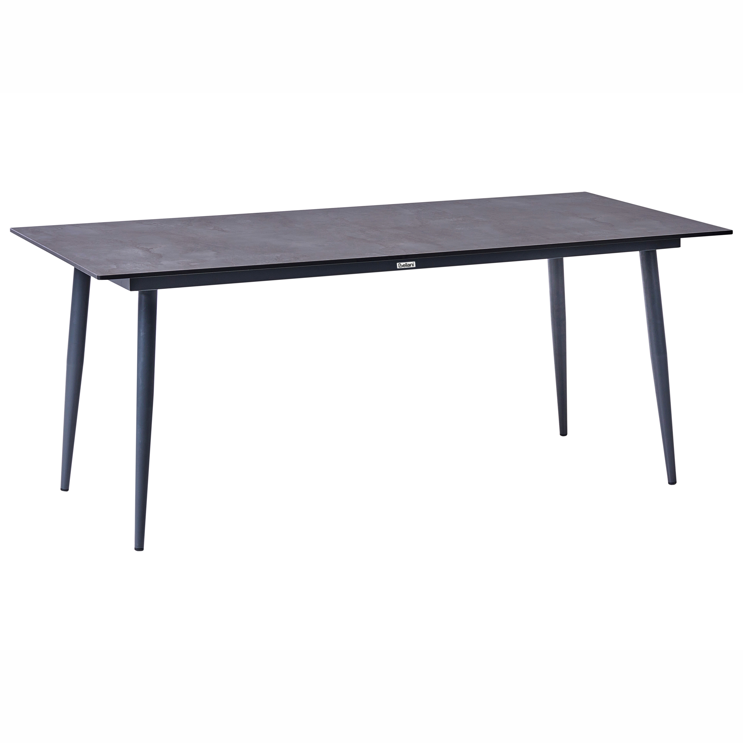 Trädgårdsmatbord TOLENTINO 180 cm 90 cm Steneffekt Grå