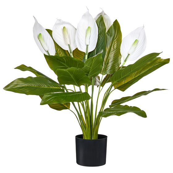 Konstgjord växt SPATHPHYLLUM 70 cm Grön