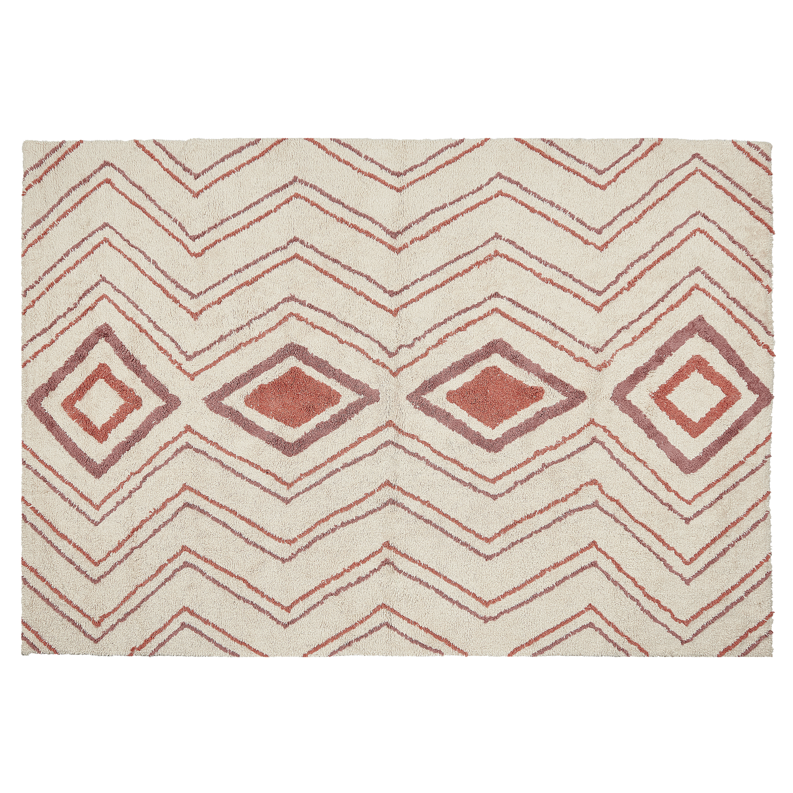 Matta KASTAMONU Beige 140 x 200 cm Bomull