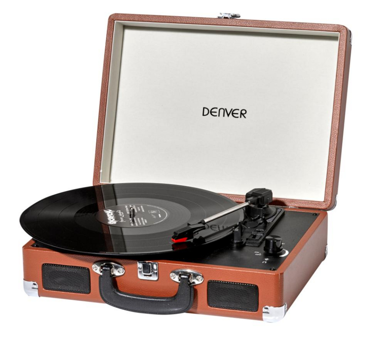 Denver VPL-120BR skivspelare, brun