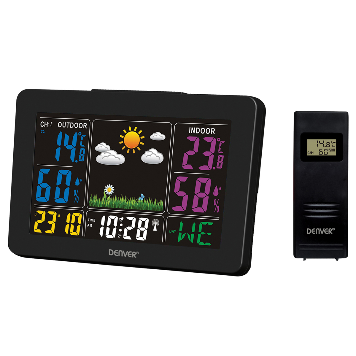 Denver WS-540B väderstation, svart