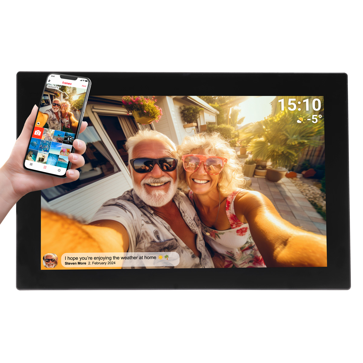 Denver PFF-1037BMK3 Digitala fotoram Svart