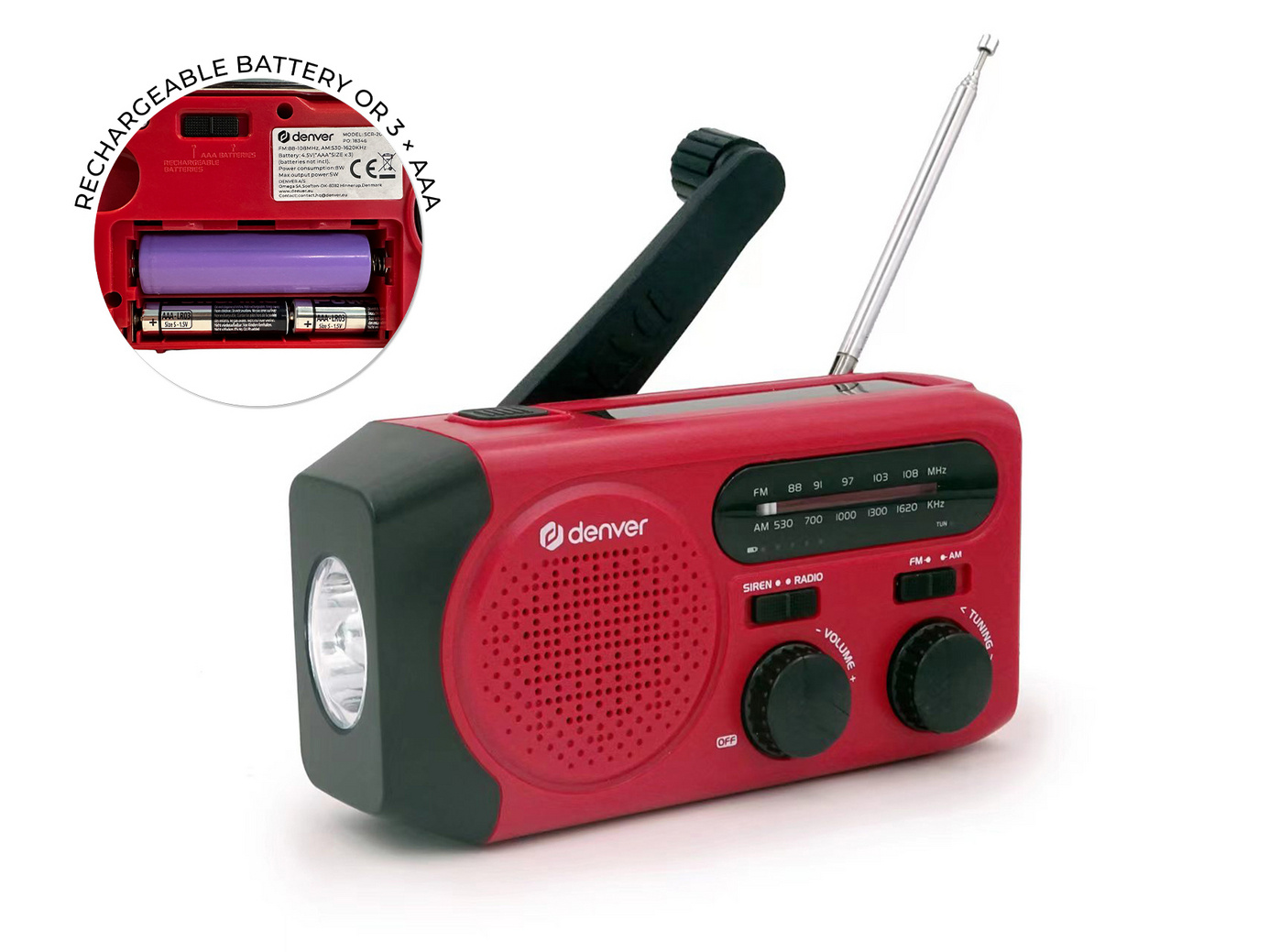 Denver SCR-2010MK2 nödradio