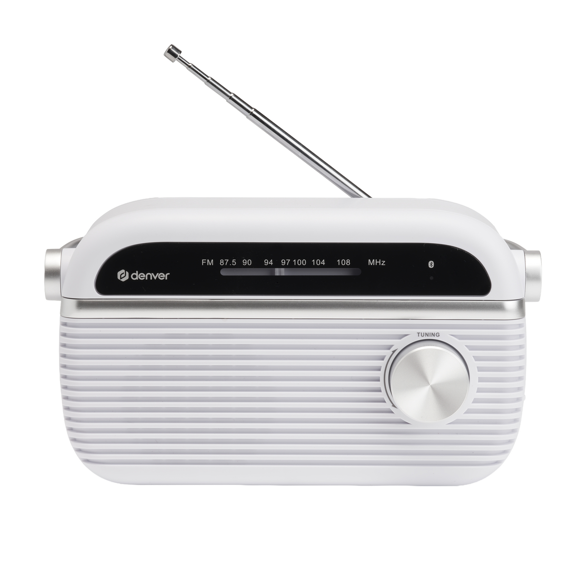 Denver TRB-67W FM-radio med Bluetooth, vit