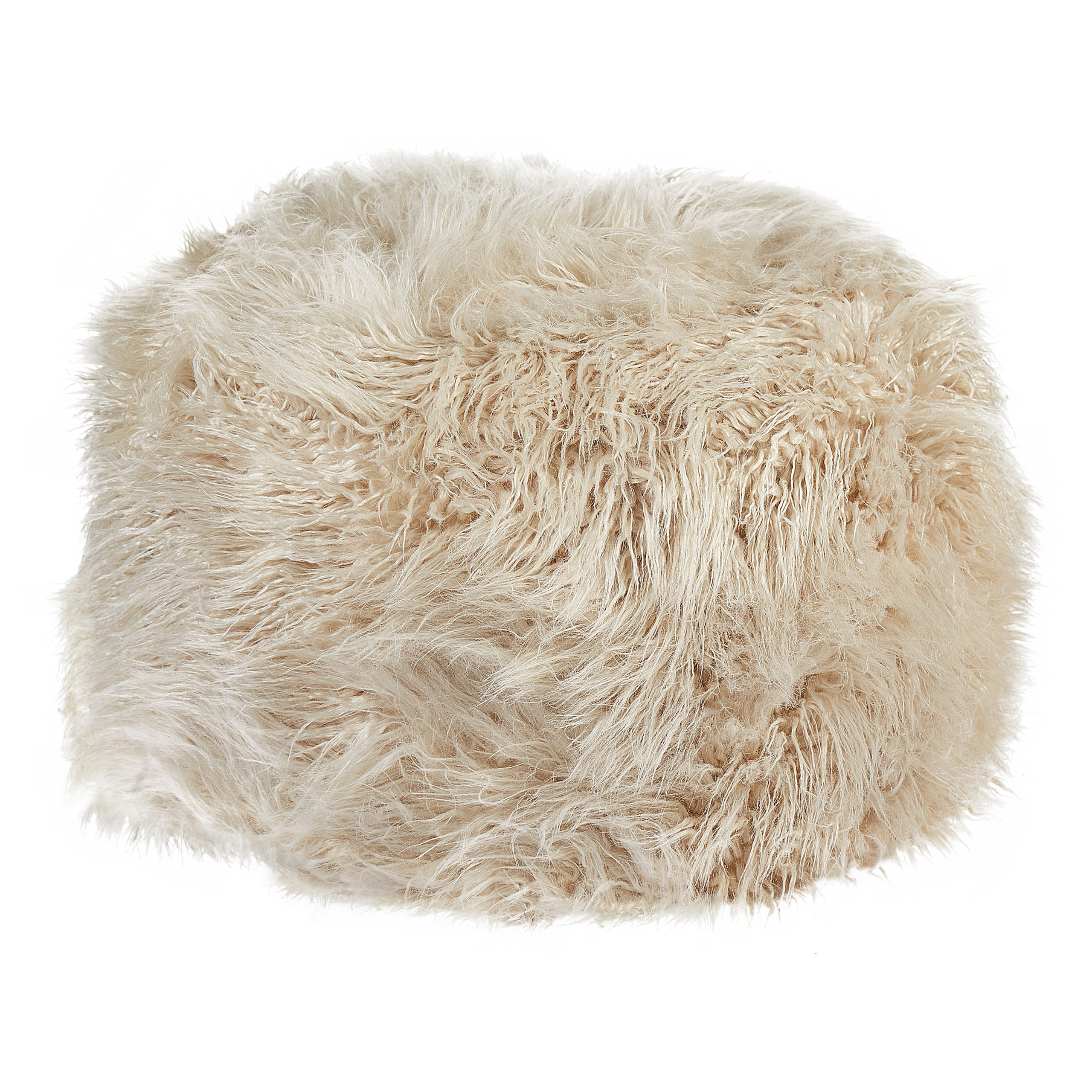 Sittpuff TUKKI Fuskpäls Ljusbeige