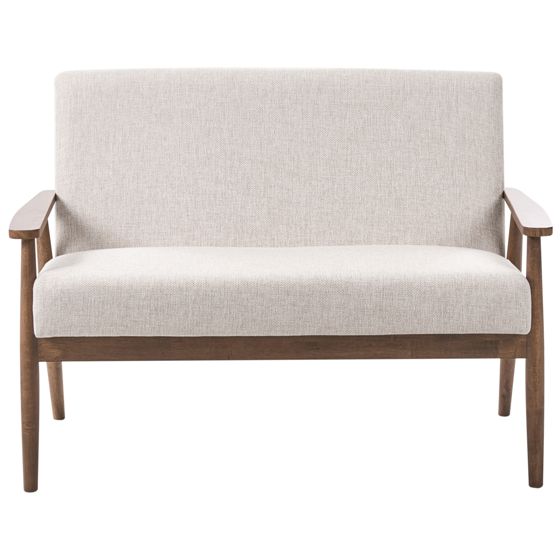 Soffa 2-sits ESRUM Mörkbrun/ Beige