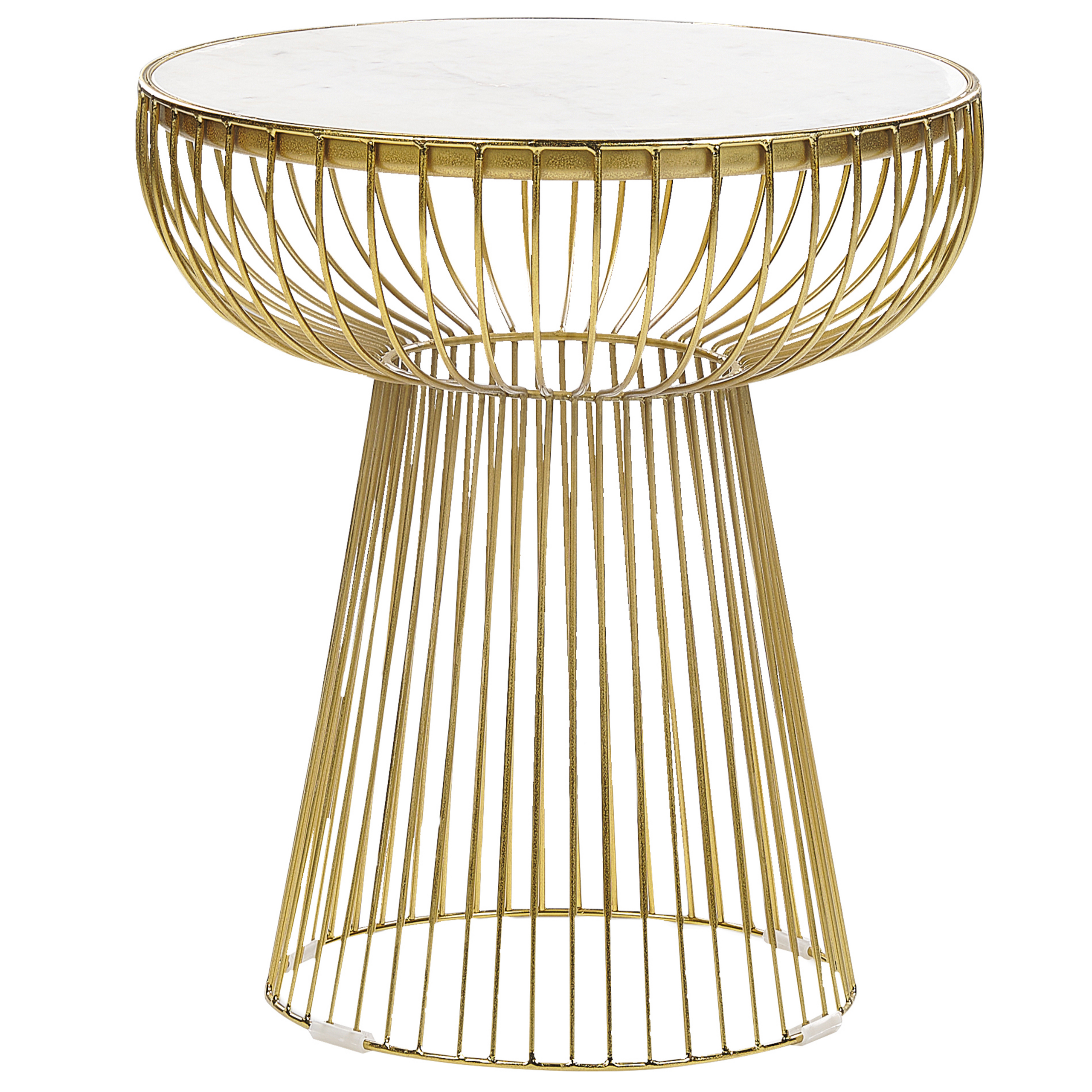 Sidobord CHEYNES Marmor Guld