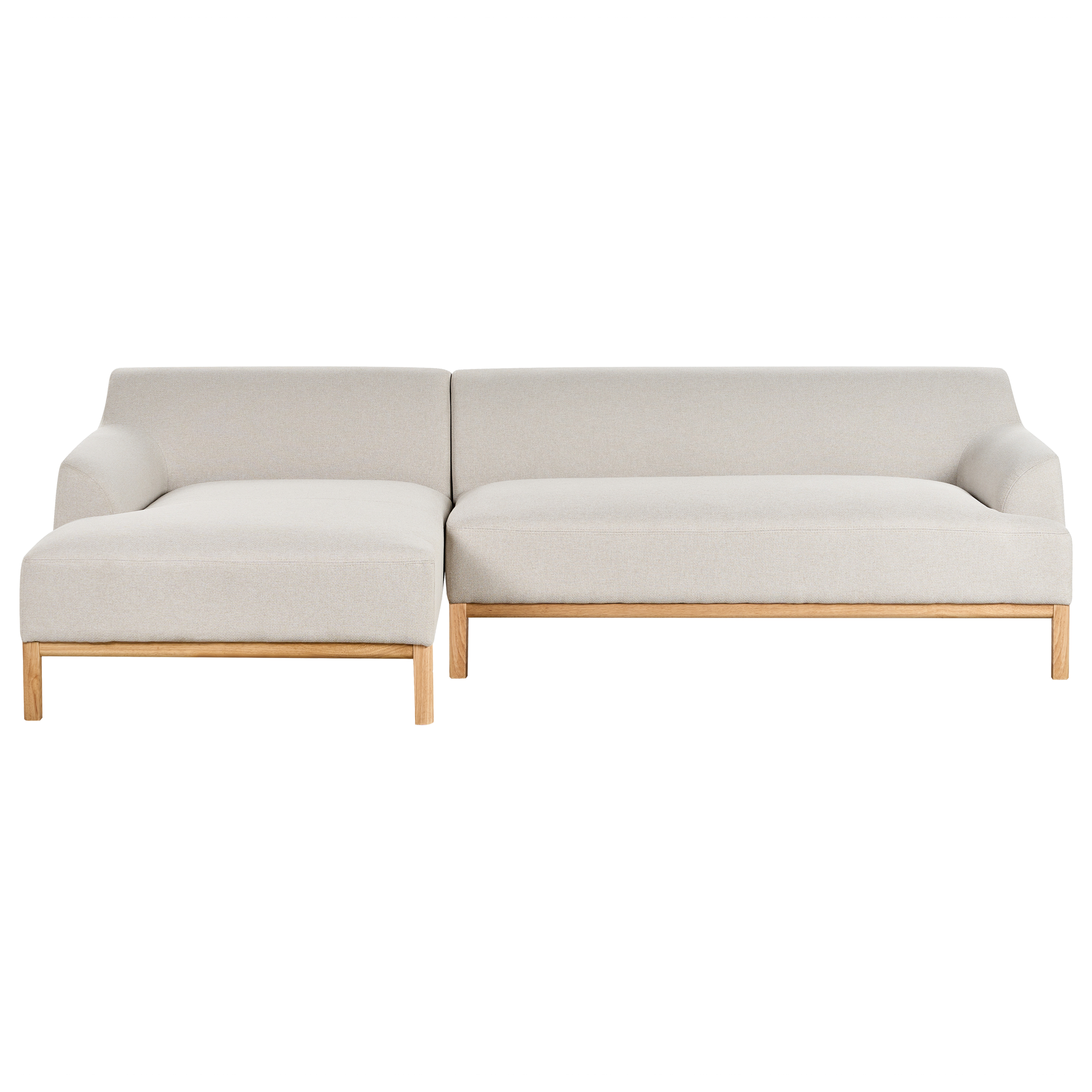 Hörnsoffa 3-sits SOSJO Ljusbeige Högervänd
